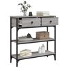 vidaXL Τραπέζι Κονσόλα Γκρι Sonoma 72,5x25x75 εκ. Επεξεργασμένο Ξύλο