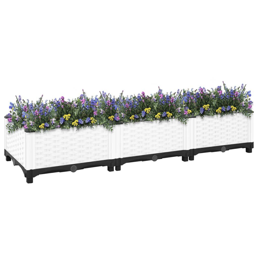 vidaXL Ζαρντινιέρα 120 x 40 x 23 εκ. από Πολυπροπυλένιο