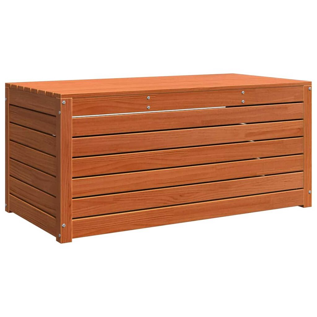 vidaXL Κουτί αποθήκευσης κήπου Καφέ κεριού 101 x 50.5 x 46.5 cm