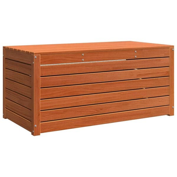 vidaXL Κουτί αποθήκευσης κήπου Καφέ κεριού 101 x 50.5 x 46.5 cm