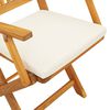 vidaXL Πτυσσόμενη Καρέκλα με μαξιλάρι 8 pcs Λευκό 49 x 57.5 x 92εκ