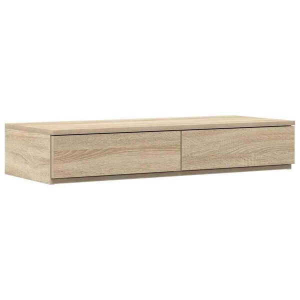 vidaXL Συρτάρια κρεβατιού με συρτάρι Sonoma Δρυς 90 x 36.5 x 16.5 εκ