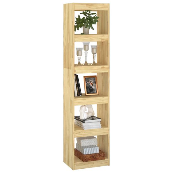 vidaXL Βιβλιοθήκη/Διαχωριστικό Χώρου 40x30x167,5 εκ. Μασίφ Ξύλο Πεύκου