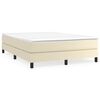 vidaXL &Kappa;&rho;&epsilon;&beta;ά&tau;&iota; Boxspring &mu;&epsilon; &Sigma;&tau;&rho;ώ&mu;&alpha; &Kappa;&rho;&epsilon;&mu; 140x200&epsilon;&kappa;. &alpha;&pi;ό &Sigma;&upsilon;&nu;&theta;&epsilon;&tau;&iota;&kappa;ό &Delta;έ&rho;&mu;&alpha;