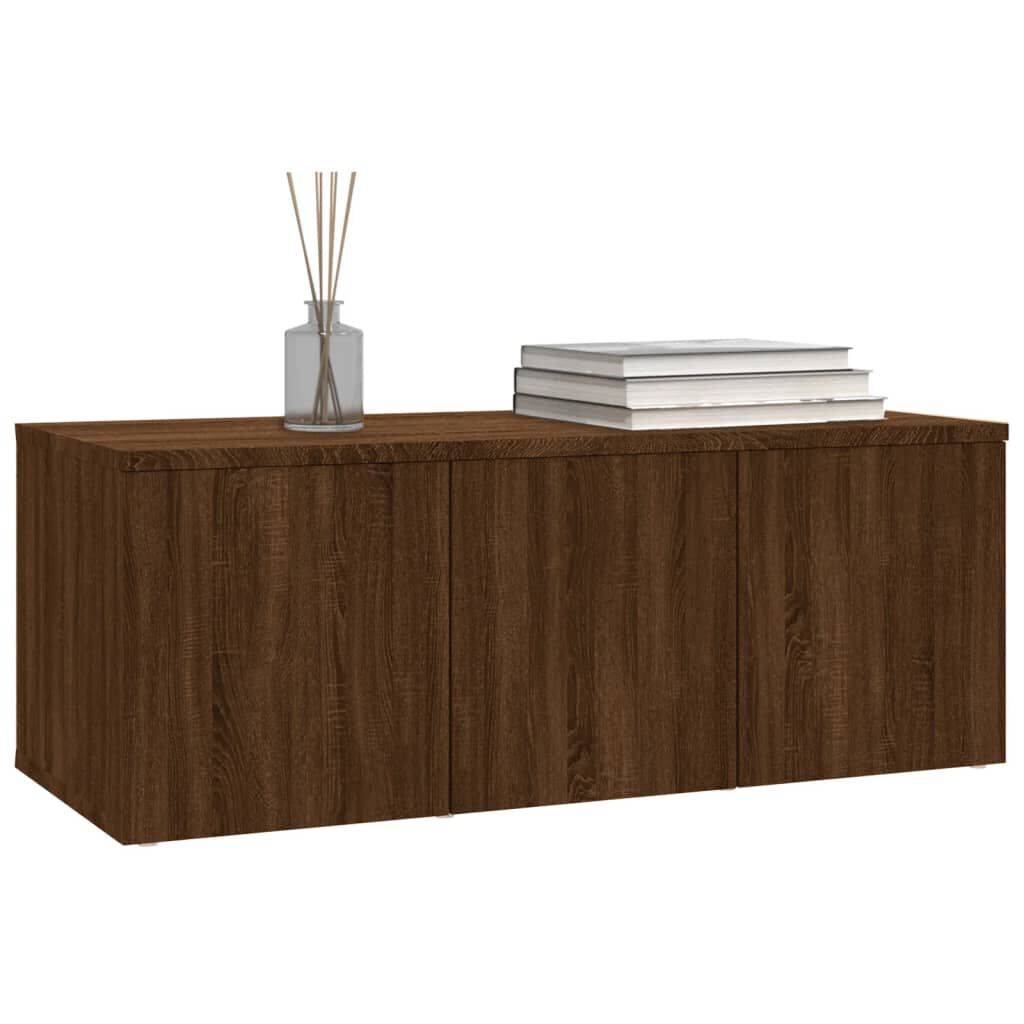 vidaXL Έπιπλο Τηλεόρασης Καφέ Δρυς 80 x 34 x 30 εκ. Επεξ. Ξύλο