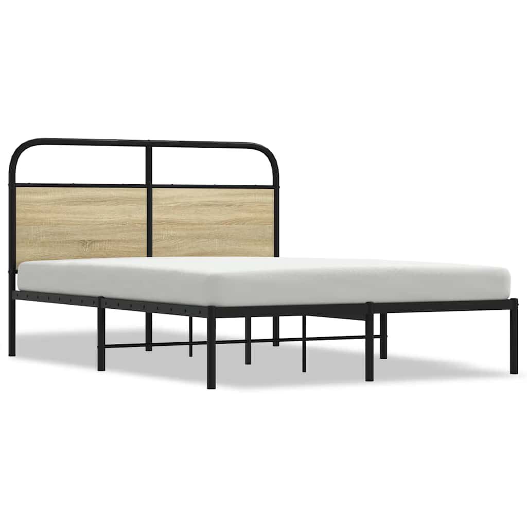 vidaXL Πλαίσιο Κρεβατιού Χωρ. Στρώμα Sonoma Δρυς 120x200εκ. Επ. Ξύλο