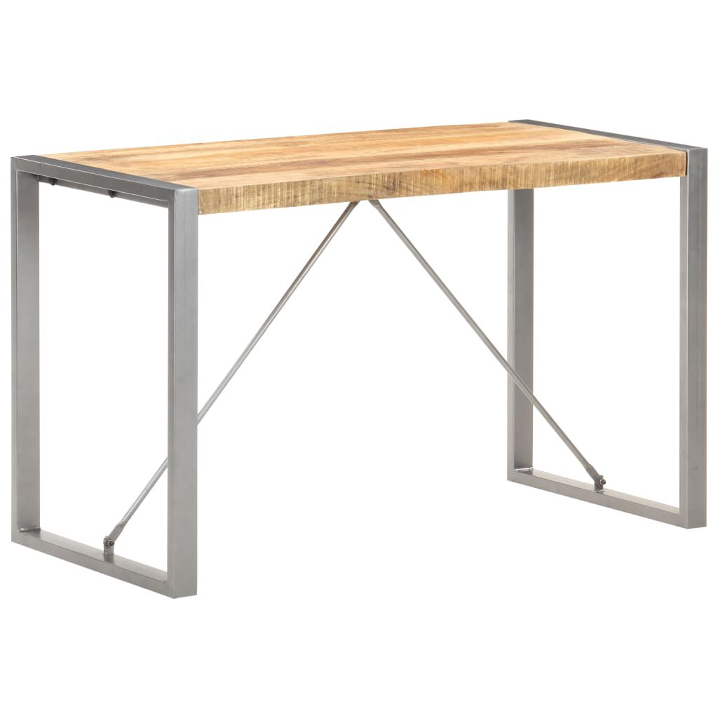 vidaXL Τραπεζαρία 120 x 60 x 75 εκ. από Μασίφ Ακατέργαστο Ξύλο Μάνγκο