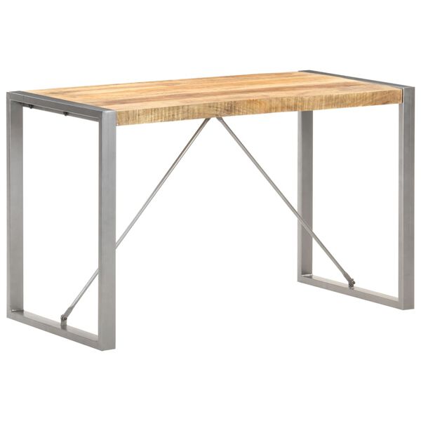 vidaXL Τραπεζαρία 120 x 60 x 75 εκ. από Μασίφ Ακατέργαστο Ξύλο Μάνγκο