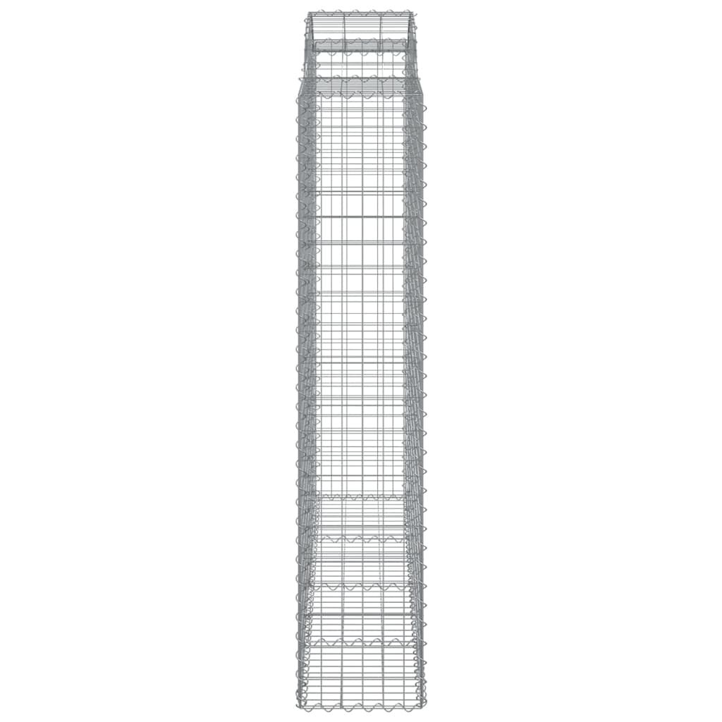 vidaXL Συρματοκιβώτια Τοξωτά 14 τεμ. 200x50x200/220 εκ. Γαλβαν. Ατσάλι