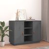 vidaXL Συρταριέρα Γκρι 100 x 40 x 75 εκ. από Μασίφ Ξύλο Πεύκου