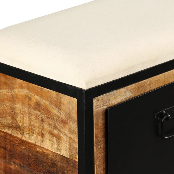 vidaXL Πάγκος Αποθήκευσης με 3 Συρτάρια 120x30x40 εκ Μασίφ Ξύλο Μάνγκο