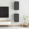 vidaXL Έπιπλα Τηλεόρασης 2 τεμ. Γκρι 30,5 x 30 x 60 εκ. Επεξ. Ξύλο
