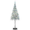 vidaXL Χριστουγεννιάτικο Δέντρο με 300 LED Λευκό 210 cm ΠΕ και Ατσάλι