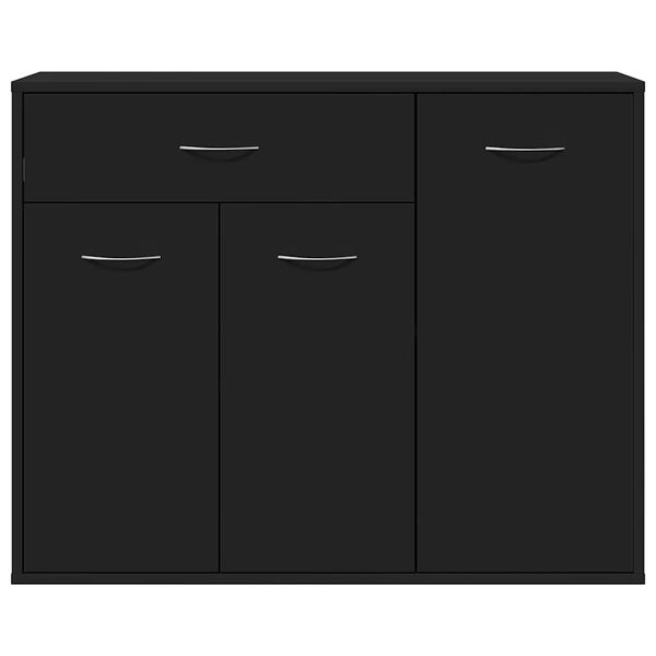 vidaXL Μπουφές Μαύρος 88 x 30 x 70 εκ. από Επεξ. Ξύλο