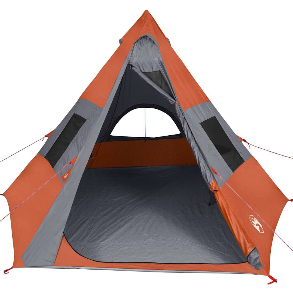 vidaXL Σκηνή Κάμπινγκ Tipi 7 Ατόμων Αδιάβροχη Πορτοκαλί