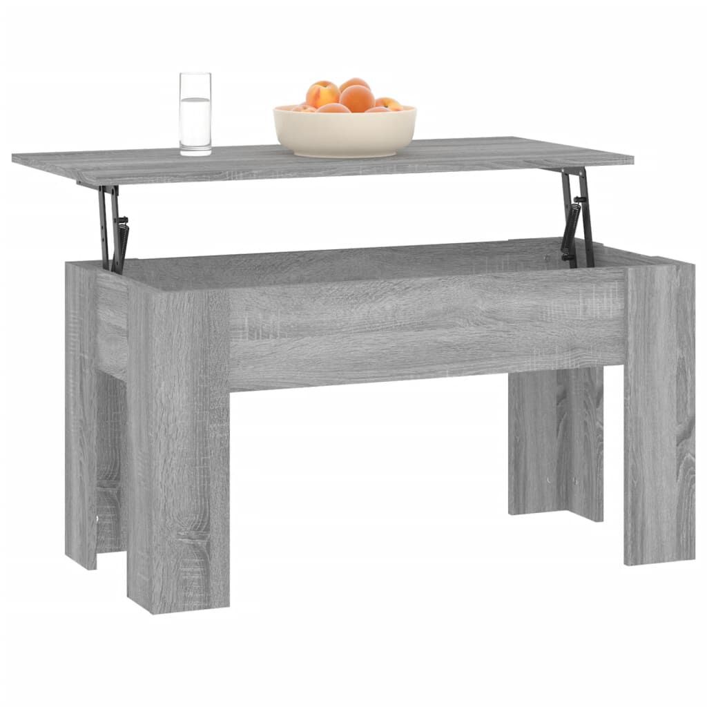 vidaXL Τραπεζάκι Σαλονιού Γκρι Sonoma 101x49x52 εκ. Επεξεργασμένο Ξύλο