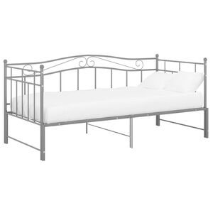 vidaXL &Pi;&lambda;&alpha;ί&sigma;&iota;&omicron; &gamma;&iota;&alpha; &Kappa;&alpha;&nu;&alpha;&pi;έ - &Kappa;&rho;&epsilon;&beta;ά&tau;&iota; &Gamma;&kappa;&rho;&iota; 90 x 200 &epsilon;&kappa;. &Mu;&epsilon;&tau;&alpha;&lambda;&lambda;&iota;&kappa;ό