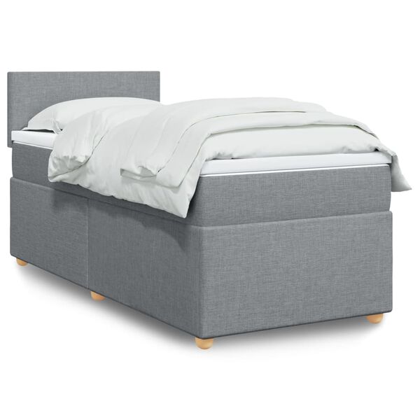 vidaXL &Kappa;&rho;&epsilon;&beta;ά&tau;&iota; Boxspring &mu;&epsilon; &Sigma;&tau;&rho;ώ&mu;&alpha; &Alpha;&nu;&omicron;&iota;&chi;&tau;ό &Gamma;&kappa;&rho;&iota; 90x200 &epsilon;&kappa;. &Upsilon;&phi;&alpha;&sigma;&mu;ά&tau;&iota;&nu;&omicron;