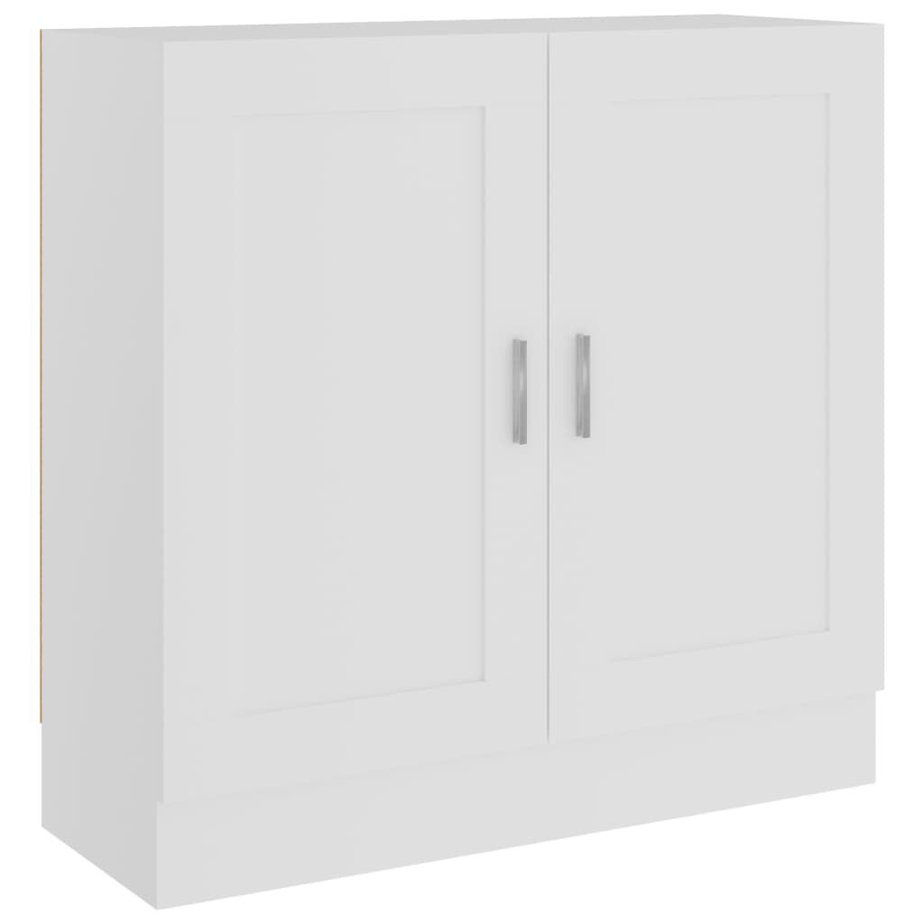 vidaXL Βιβλιοθήκη Λευκή 82,5 x 30,5 x 80 εκ. Επεξεργασμένο Ξύλο