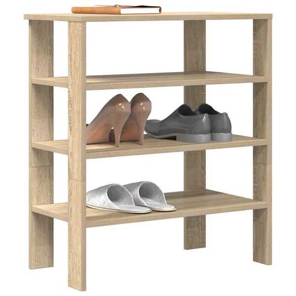 Ράφι παπουτσιών vidaXL Sonoma Oak 61x32x70 cm Κατασκευασμένο ξύλο