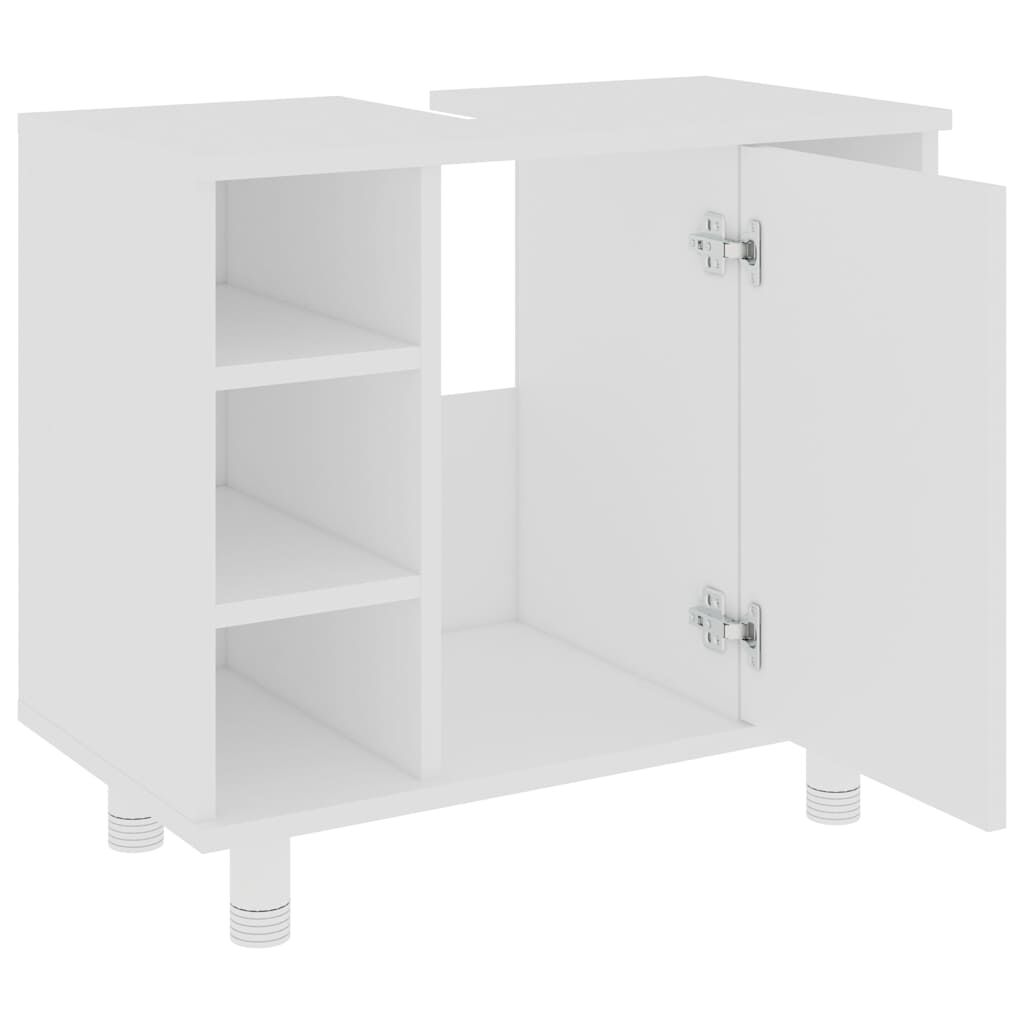 vidaXL Ντουλάπι Νιπτήρα Λευκό 60 x 32 x 53,5 εκ. Επεξ. Ξύλο