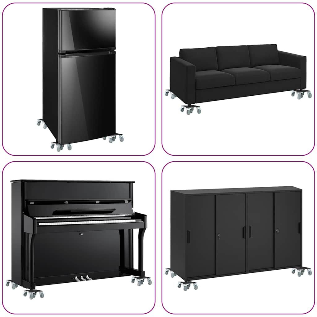 vidaXL Ρόλοι Επίπλων 4 τεμ. με Ανυψωτικό 17,5x16x7,5 εκ. Ατσάλι 1600 κιλά