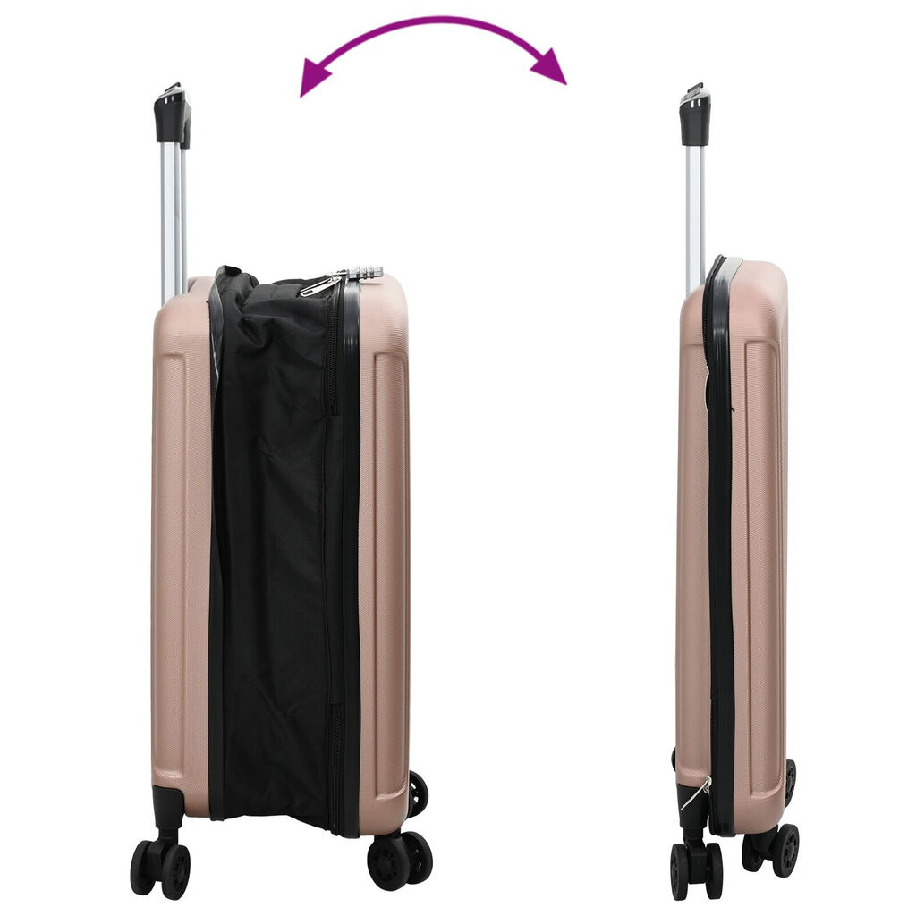 vidaXL Βαλίτσα Σκληρής Θήκης 20'' Ροζ Χρυσό 34x23x55.5 εκ. ABS