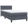 vidaXL Box Spring &Kappa;&rho;&epsilon;&beta;ά&tau;&iota; &mu;&epsilon; &sigma;&tau;&rho;ώ&mu;&alpha; &Sigma;&kappa;&omicron;ύ&rho;&omicron; &gamma;&kappa;&rho;&iota; 80x210 &epsilon;&kappa;. &Beta;&epsilon;&lambda;&omicron;ύ&delta;&iota;&nu;&omicron;