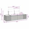vidaXL Σετ Καναπέ Κήπου με αποθήκευση 7 pcs Μπεζ Πολυ ράταν