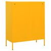 vidaXL Ντουλάπι Αποθήκευσης Μουσταρδί 80 x 35 x 101,5 εκ. Ατσάλινο
