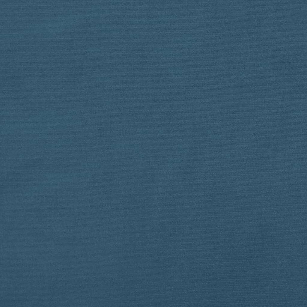 vidaXL Κεφαλάρι με Πτερύγια Σκούρο Μπλε 83x23x118/128 εκ. Βελούδινο