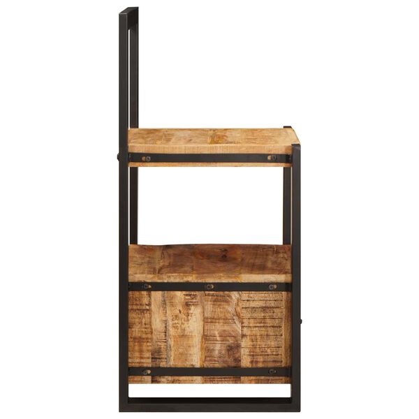 vidaXL Κονσόλα εισόδου 40x40x90 εκ Στέρεο τραχύ ξύλο μάνγκο