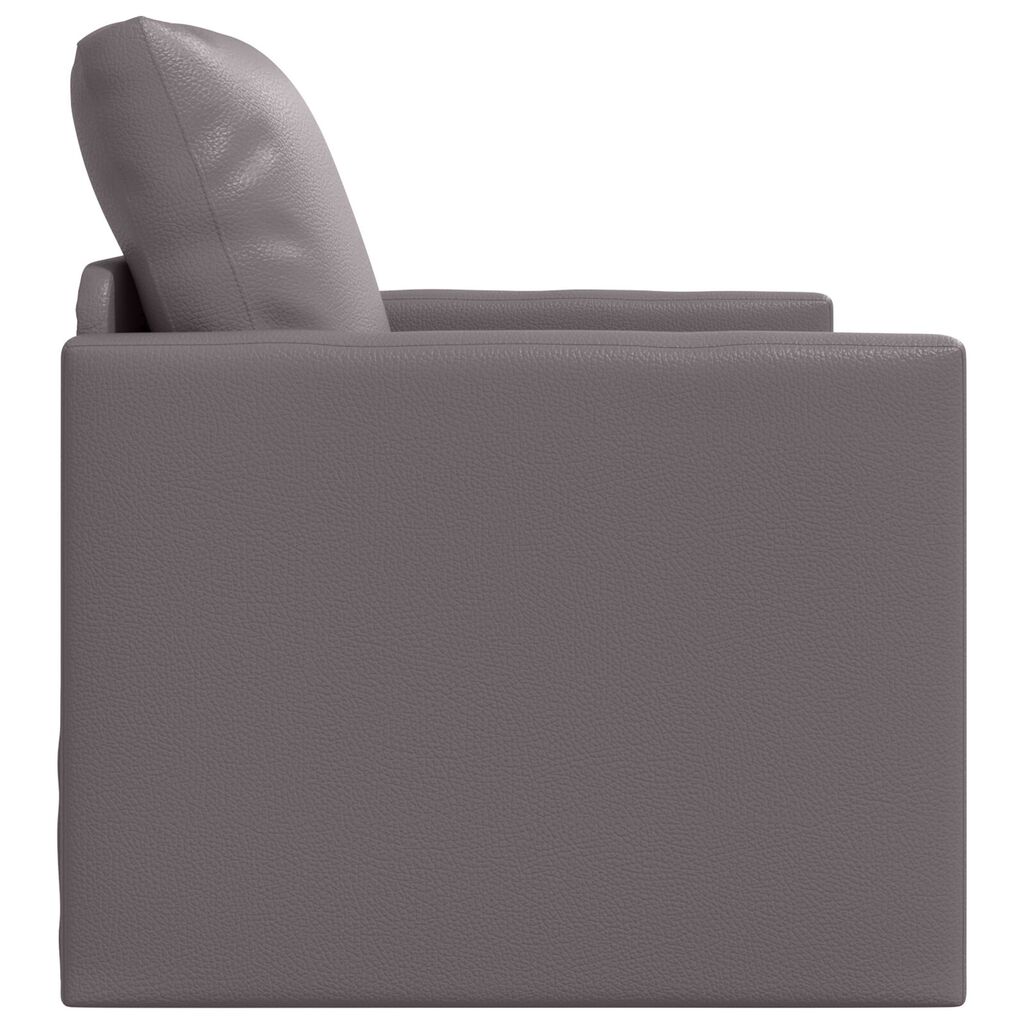 vidaXL Κρεβάτι Καναπέ 2 σε 1 Γκρι 74x77x81 cm Από Ψεύτικο Δέρμα