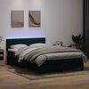 vidaXL &Kappa;&rho;&epsilon;&beta;ά&tau;&iota; Boxspring &mu;&epsilon; &Sigma;&tau;&rho;ώ&mu;&alpha; & LED &Sigma;&kappa;&omicron;ύ&rho;&omicron; &Pi;&rho;ά&sigma;&iota;&nu;&omicron; 160x210&epsilon;&kappa;. &Beta;&epsilon;&lambda;&omicron;ύ&delta;&iota;&nu;&omicron;