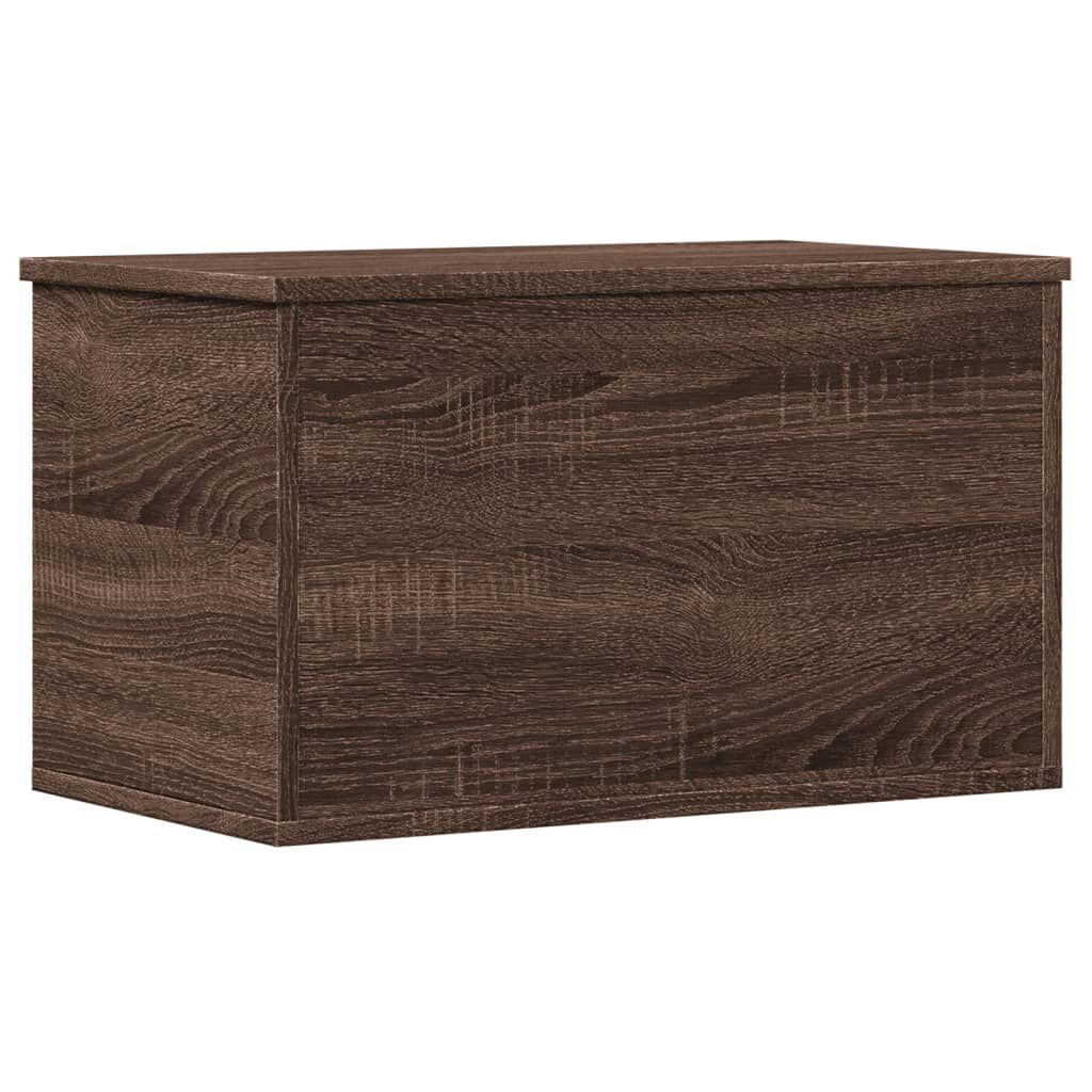 vidaXL Κουτί Αποθήκευσης Καφέ δρυς 60x35x35 εκ. Επεξεργασμένο Ξύλο