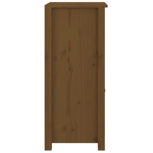 vidaXL Συρταριέρες 2 τεμ. Καφέ Μελί 40x35x80 εκ. από Μασίφ Ξύλο Πεύκου