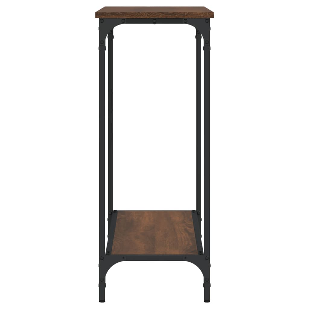 vidaXL Τραπέζι Κονσόλα Καφέ Δρυς 101x30,5x75 εκ. Επεξεργασμένο Ξύλο