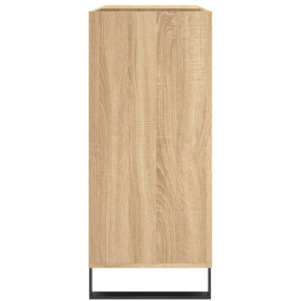 vidaXL Δισκοθήκη Sonoma Δρυς 84,5 x 38 x 89 εκ. από Επεξεργασμένο Ξύλο