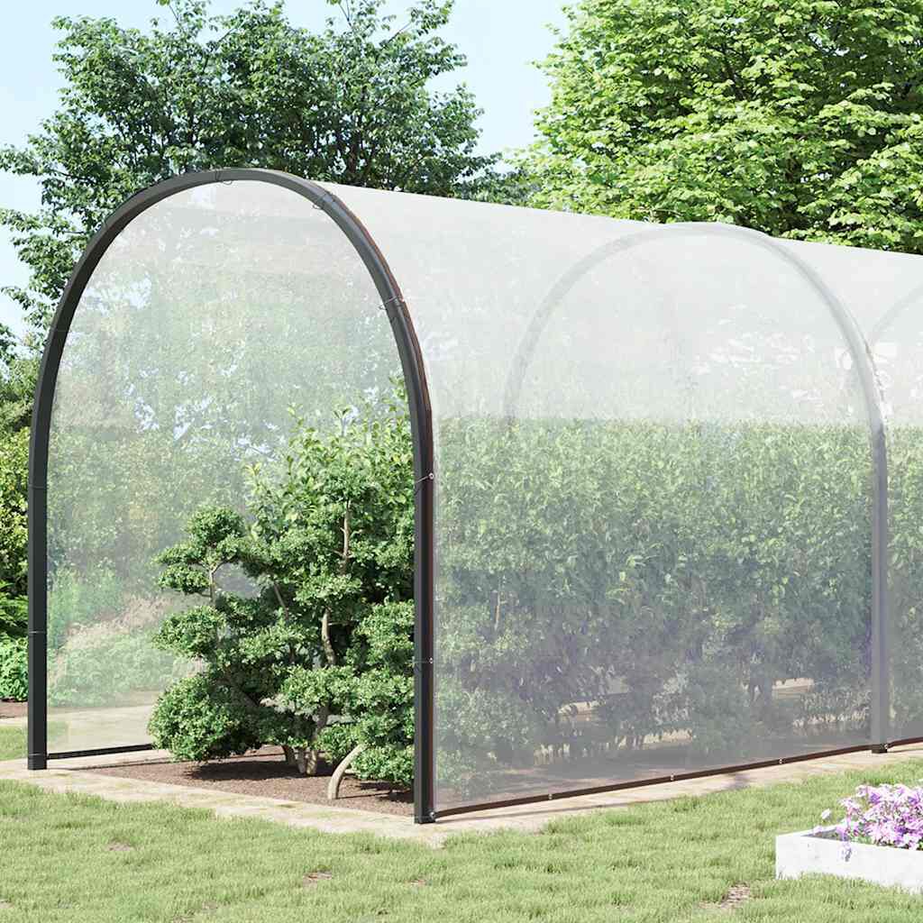 vidaXL Σαφής μουσαμάς με οπές 10x12 m Πολυαιθυλένιο