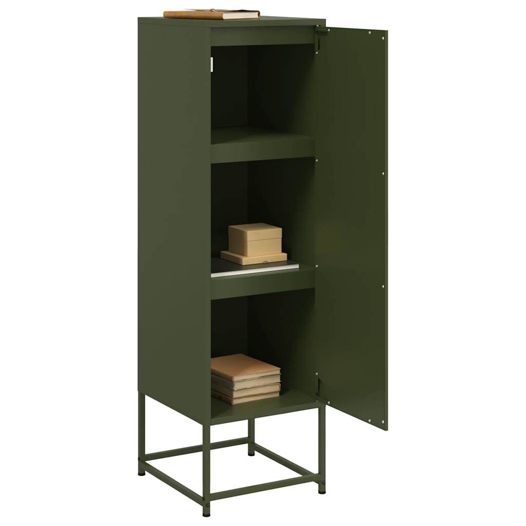 vidaXL Ντουλάπι Πράσινο Λαδί 36x39x123 εκ. από Ατσάλι