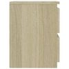 vidaXL Κομοδίνο Χρώμα Sonoma Δρυς 30 x 30 x 40 εκ. από Επεξ. Ξύλο