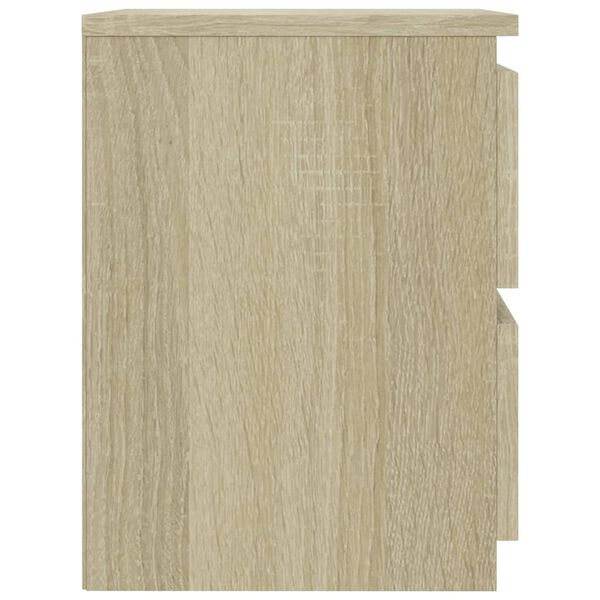 vidaXL Κομοδίνο Χρώμα Sonoma Δρυς 30 x 30 x 40 εκ. από Επεξ. Ξύλο