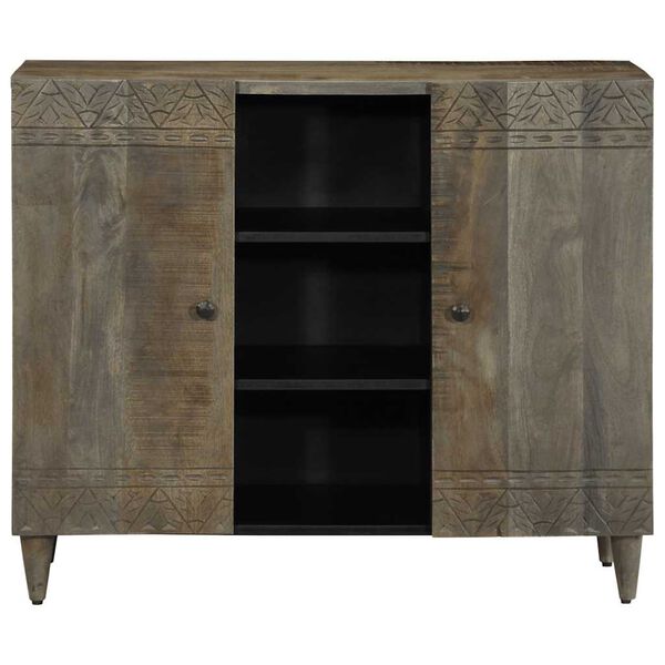 vidaXL Sideboard 90x33x75 cm &mu;&alpha;&sigma;ί&phi; &xi;ύ&lambda;&omicron; Mango
