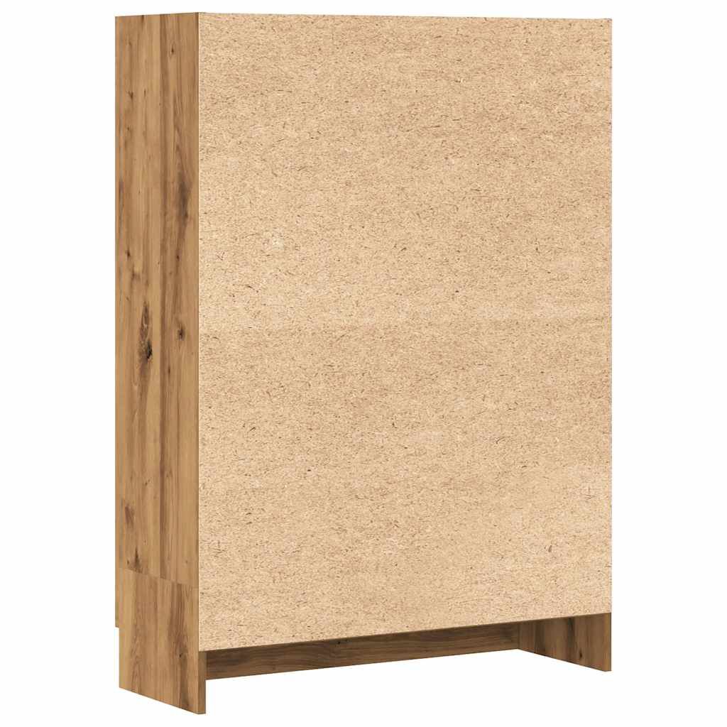 vidaXL Βιβλιοθήκη Artisan Δρυς 82,5x30,5x115 εκ. Επεξεργασμένο Ξύλο