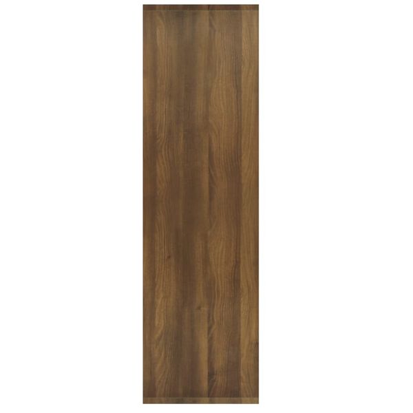 vidaXL Βιβλιοθήκη/Διαχωρ. Χώρου Καφέ Δρυς 80x30x103 εκ. Επεξεργ. Ξύλο