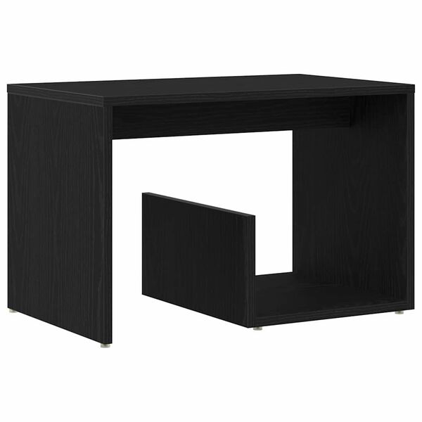 vidaXL Πλευρικό Τραπέζι Μαύρη Δρυς 59 x 36 x 38 εκ. Επεξεργασμένο ξύλο