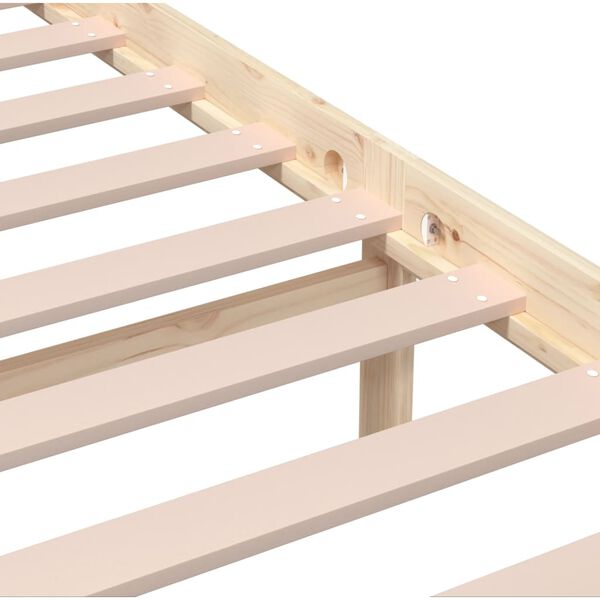 vidaXL Πλαίσιο Κρεβατιού 150 x 200 εκ. Μασίφ Ξύλο King Size