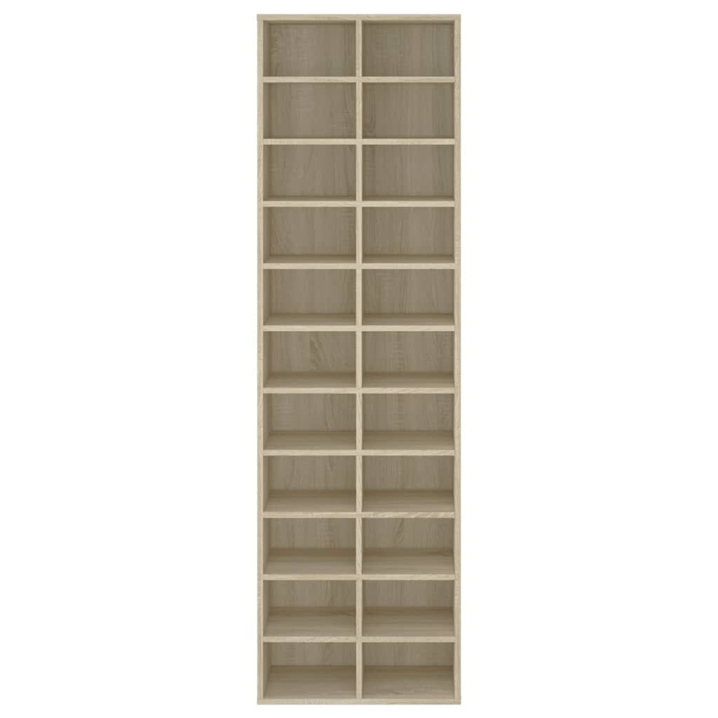 vidaXL Παπουτσοθήκη Sonoma Δρυς 54 x 34 x 183 εκ. Επεξεργασμένο Ξύλο
