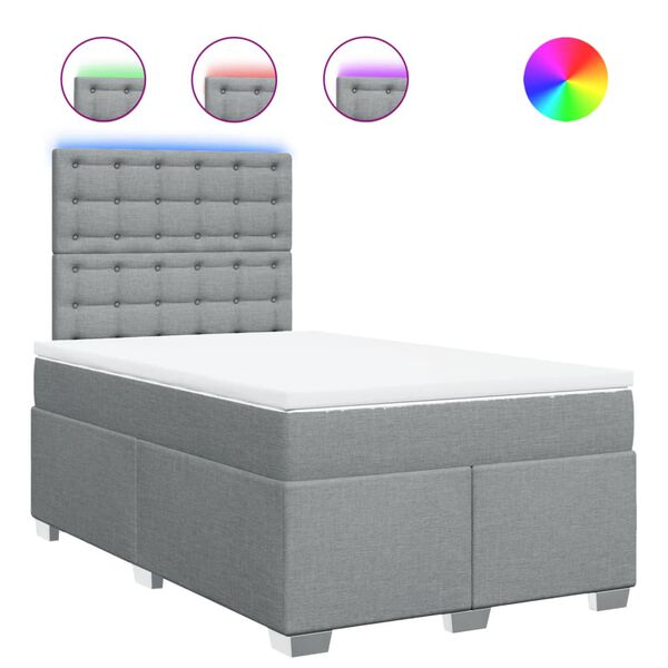 vidaXL &Kappa;&rho;&epsilon;&beta;ά&tau;&iota; Boxspring &mu;&epsilon; &Sigma;&tau;&rho;ώ&mu;&alpha; &Alpha;&nu;&omicron;&iota;&chi;&tau;ό &Gamma;&kappa;&rho;&iota; 120x200 &epsilon;&kappa;. &Upsilon;&phi;&alpha;&sigma;&mu;ά&tau;&iota;&nu;&omicron;