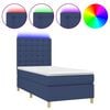 vidaXL &Kappa;&rho;&epsilon;&beta;ά&tau;&iota; Boxspring &mu;&epsilon; &Sigma;&tau;&rho;ώ&mu;&alpha; & LED &Mu;&pi;&lambda;&epsilon; 100x200 &epsilon;&kappa;. &Upsilon;&phi;&alpha;&sigma;&mu;ά&tau;&iota;&nu;&omicron;